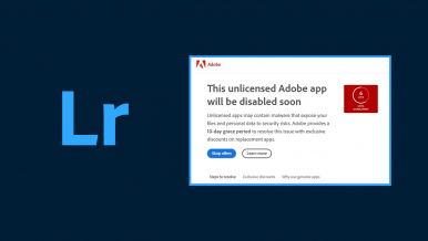How to Fix Lightroom - This Unlicensed Adobe app will be disabled Soon.