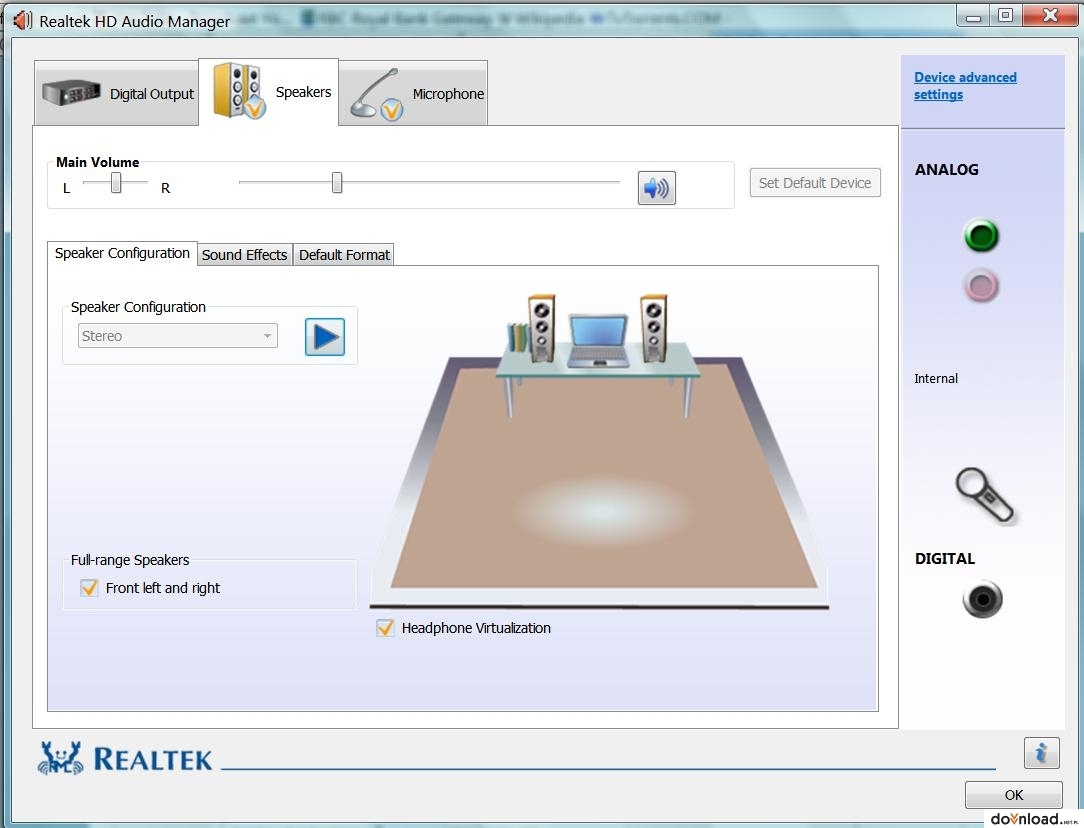 Realtek High Definition Audio Driver for Windows 7 32-bit