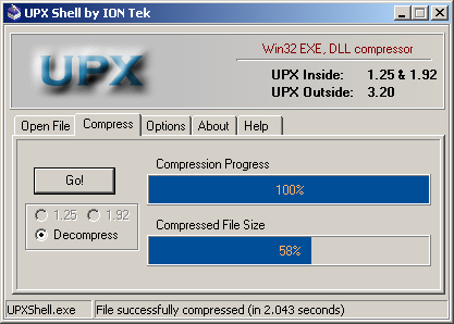 Download upx (ultimate packer for executables)