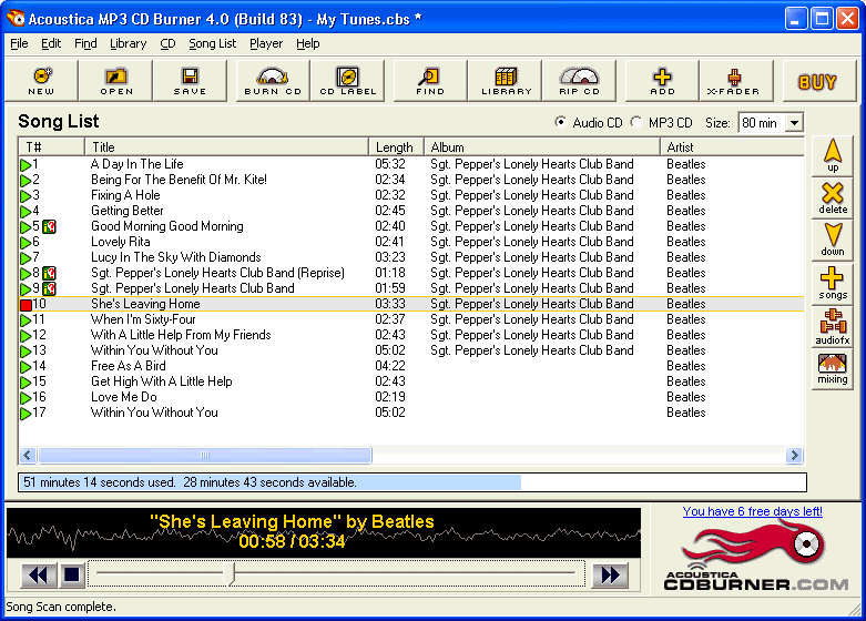 Acoustica Mp3 Cd Burner 4.72 Serial Code