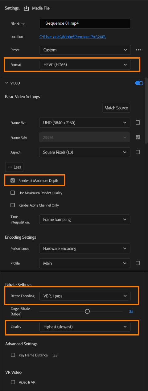 How to Export High Quality Video Files with Small File Sizes in Adobe Premiere Pro