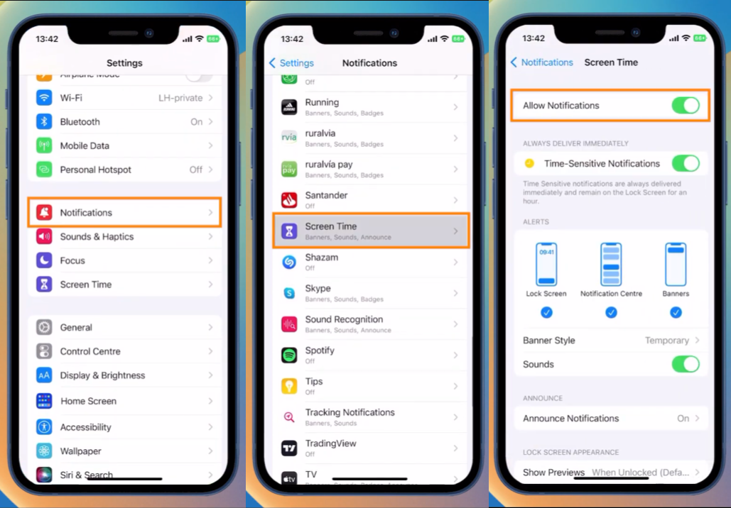 How to disable Screen Time Notifications on iPhone