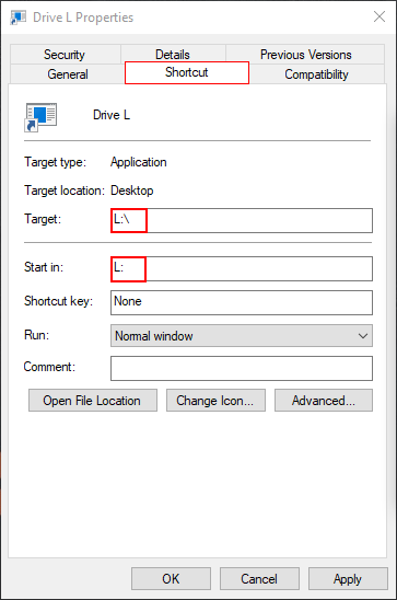 create a usb shortcut on windows