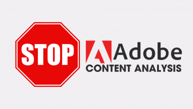 How to opt out of Adobe's Content Analysis.