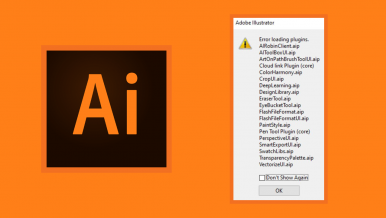 How To Fix Adobe Illustrator Error Loading Plugins Error - Unable to Load Required Component.