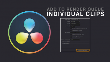 How to Fix Render Queue Option Not Available When Exporting Individual Clips in Davinci Resolve.