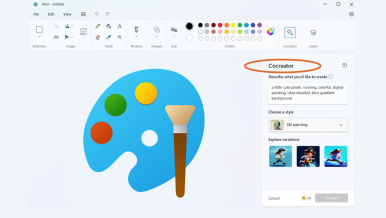 How to Generate AI Images in Microsoft Paint on Windows 11 with Paint Cocreator.