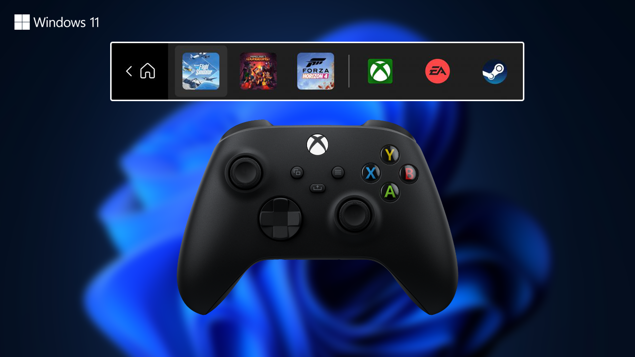 How to use the new Xbox Game Bar Controller Bar on Windows 11.