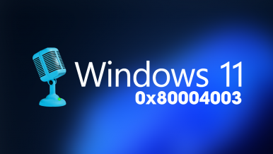 How to fix microphone set up error 0x80004003 on Windows.