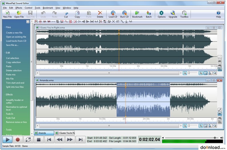 WavePad – audio converter