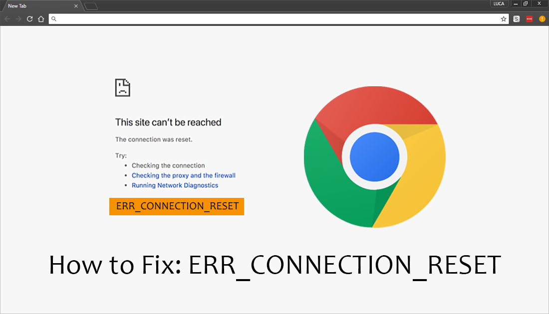err_connection_reset chrome error