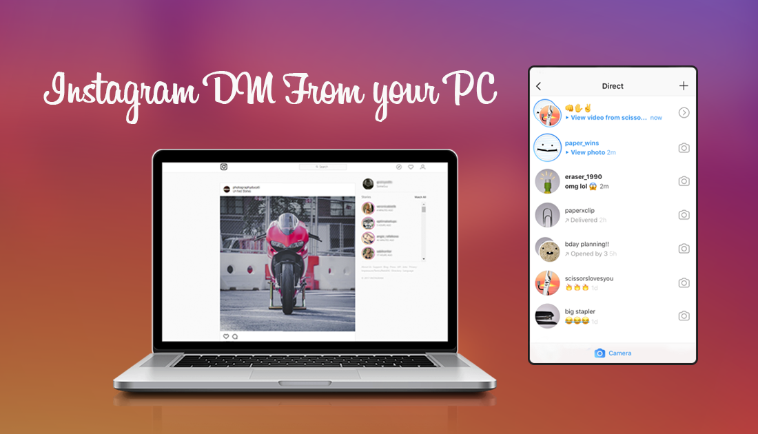 instagram dm download for pc