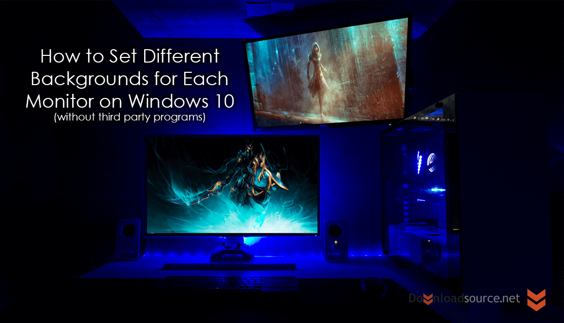 How To Set Different Wallpapers Backgrounds For Each Monitor On