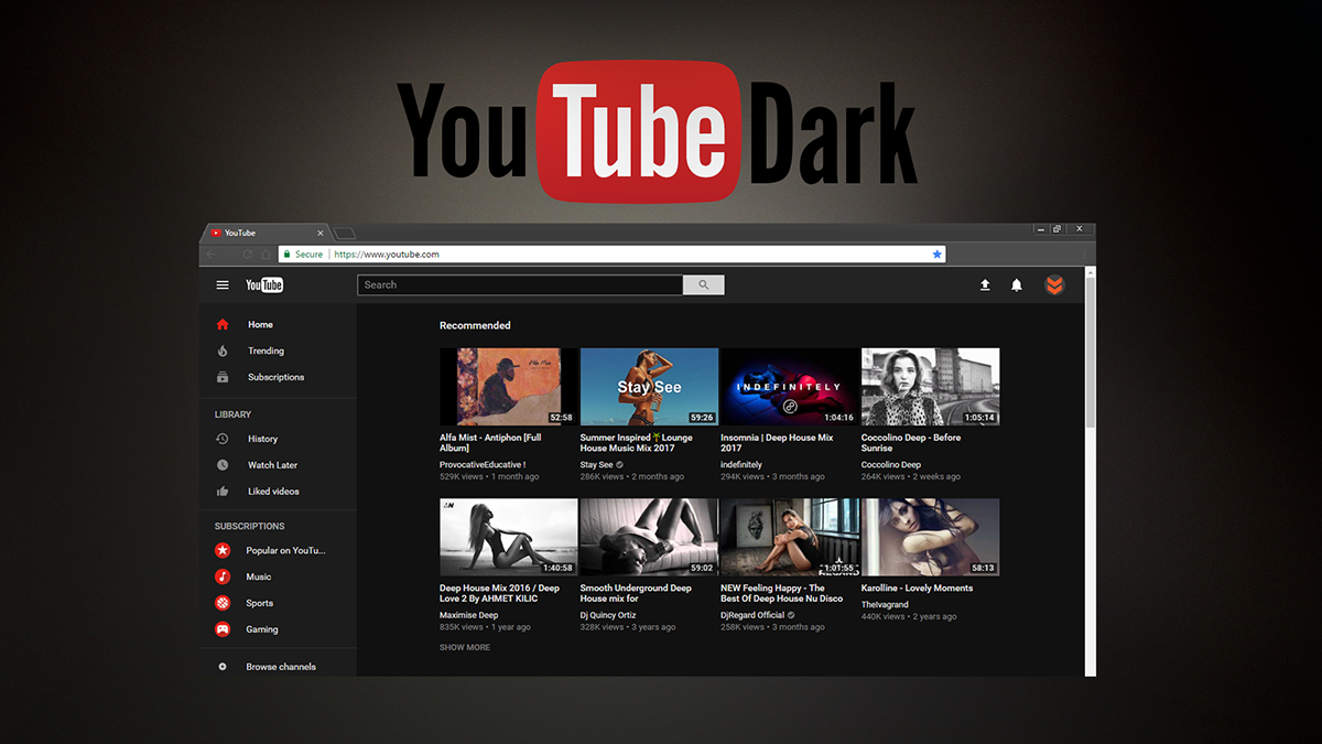 dark mode for youtube firefox