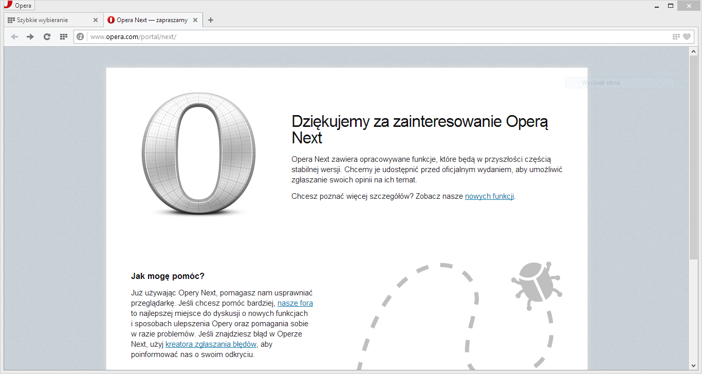 Opera 40 - Stabilna | Web browsers