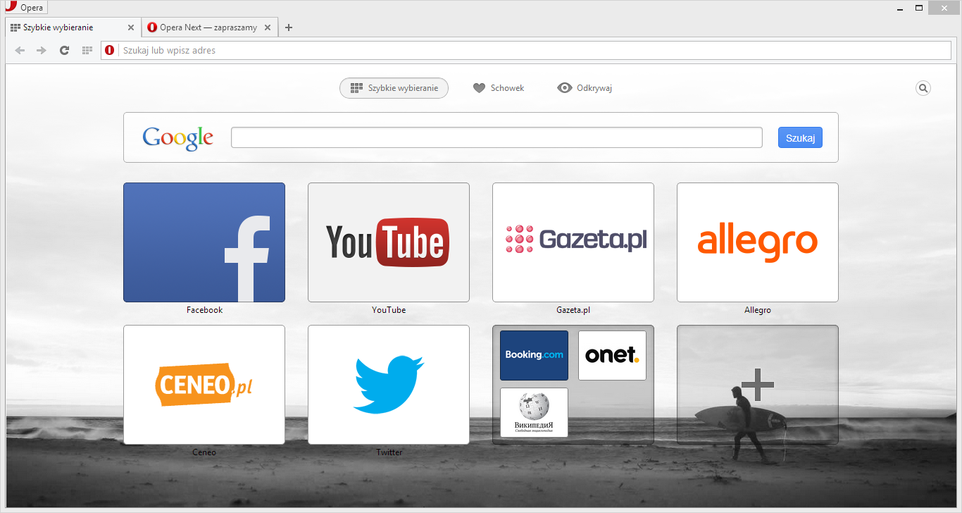 Opera 40 - Stabilna | Web browsers