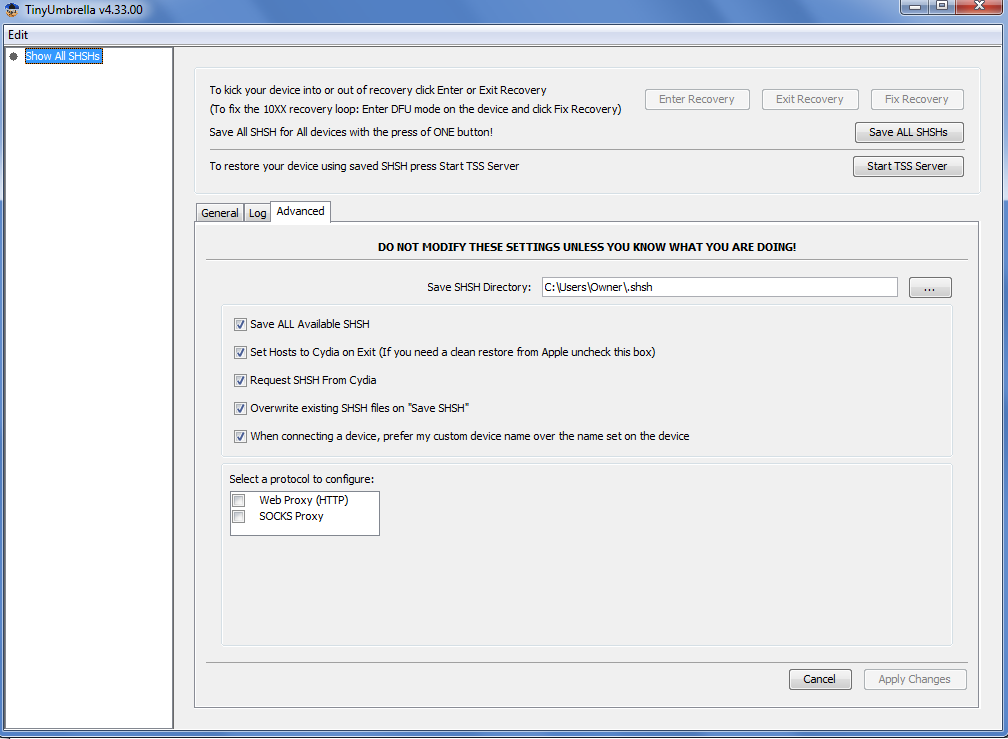 tinyumbrella pour windows 64 bits