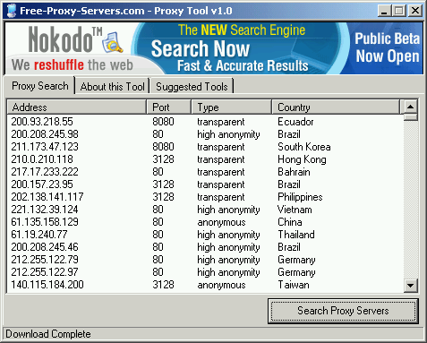 Proxy servers