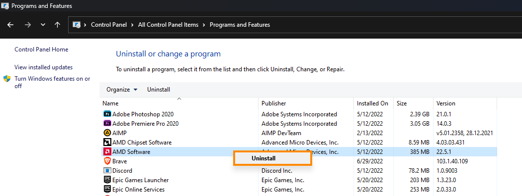 AMD software not downloading updates