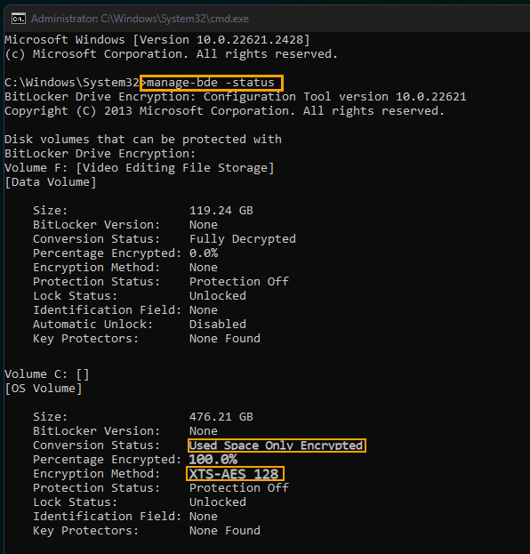 boost SSD speed disable bitlocker