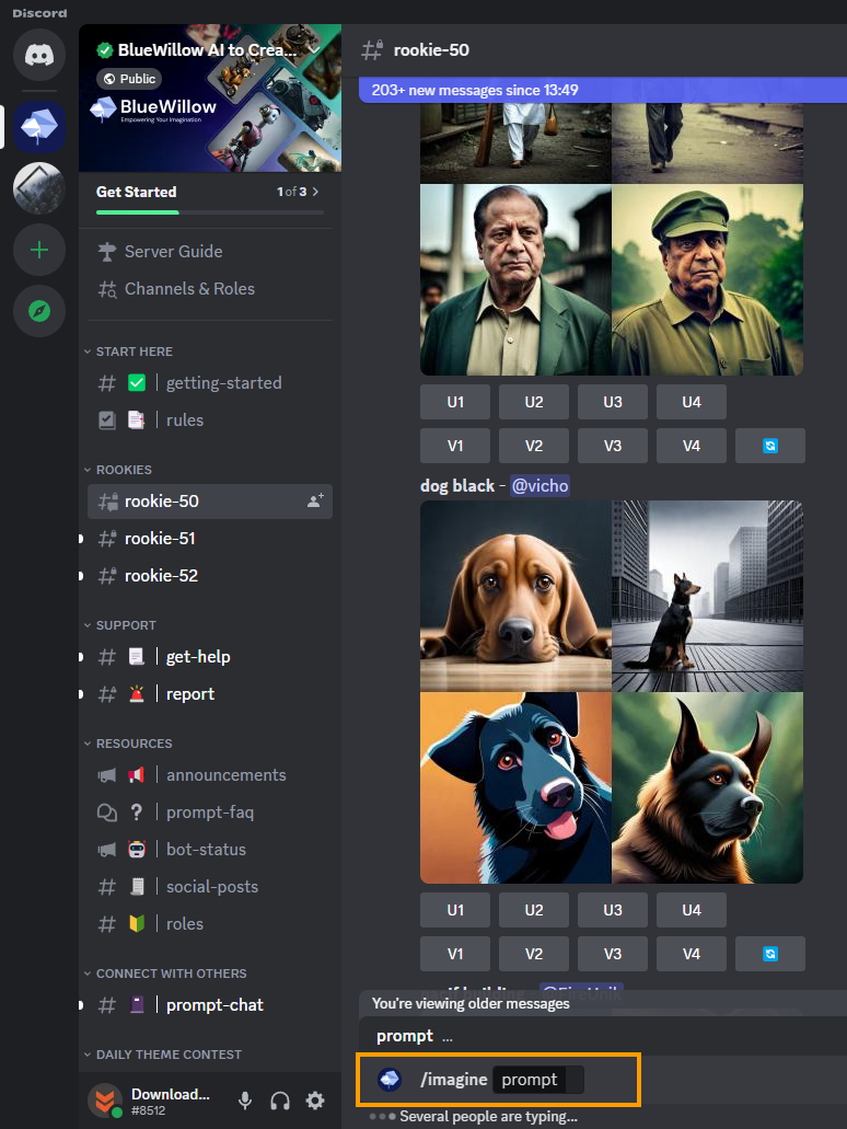 Discord Passo a Passo + MidJourney + BlueWillow