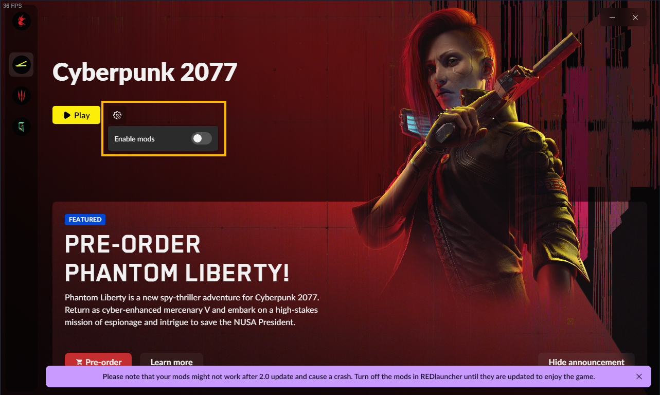 Cyberpunk Mods Not Working Game Crashing After Update 2.0