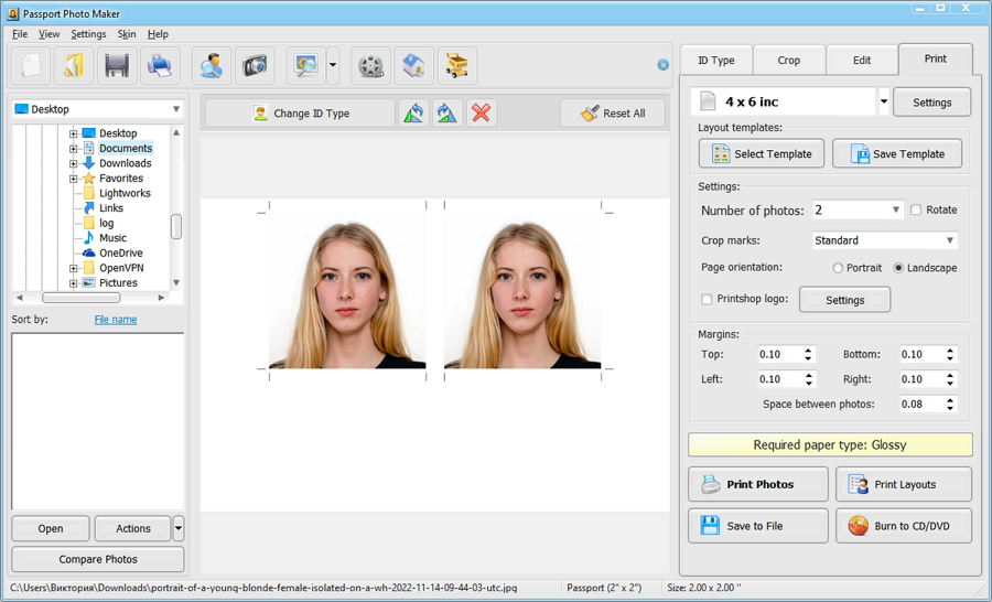 How to Make ID Photos in a PC Software