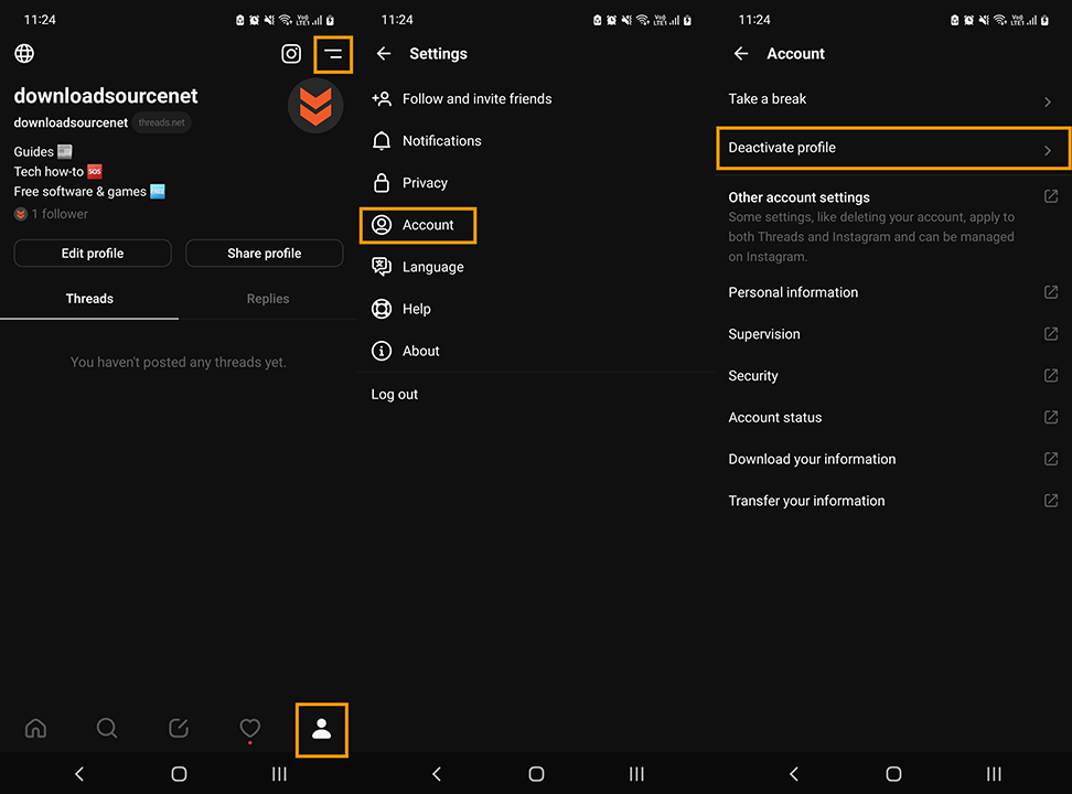 How to Deactivate your Threads Profile - Disable Threads account