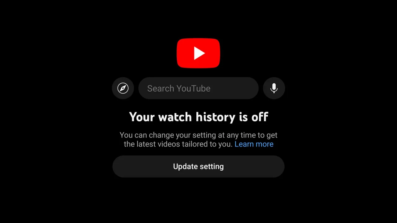 Turn off watch history youtube store