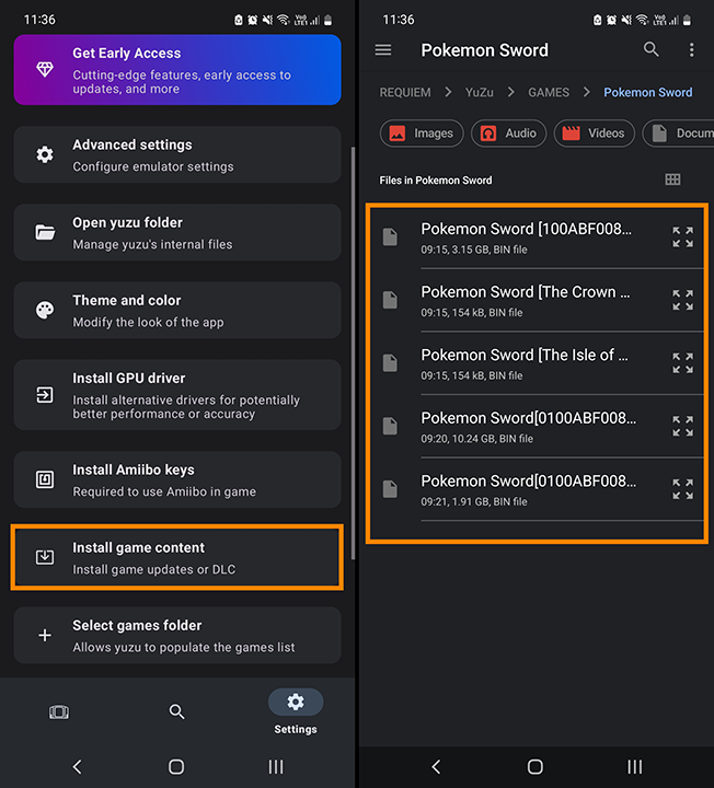 how to install game dlc and updates yuzu android yuzu mobile