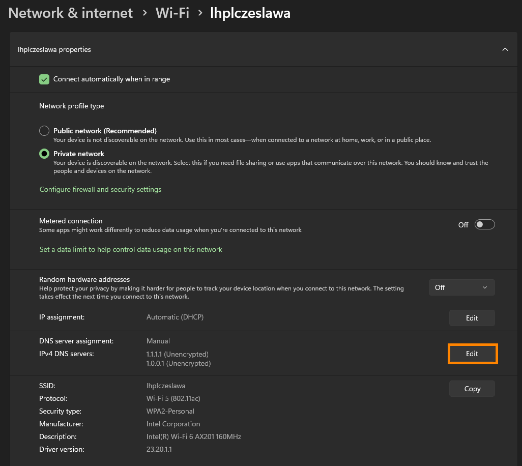 Set Cloudflare 1.1.1.1 as your Default DNS on Windows 11