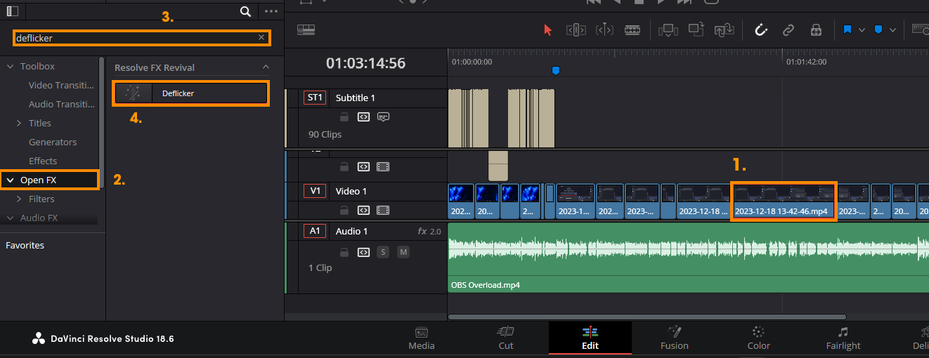 How to Fix and Remove Flickering From Footage in Davinci
