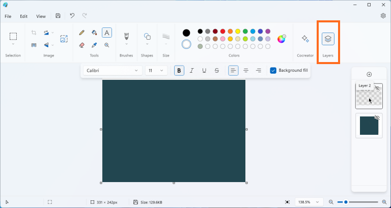How to Work With Layers in Microsoft Paint