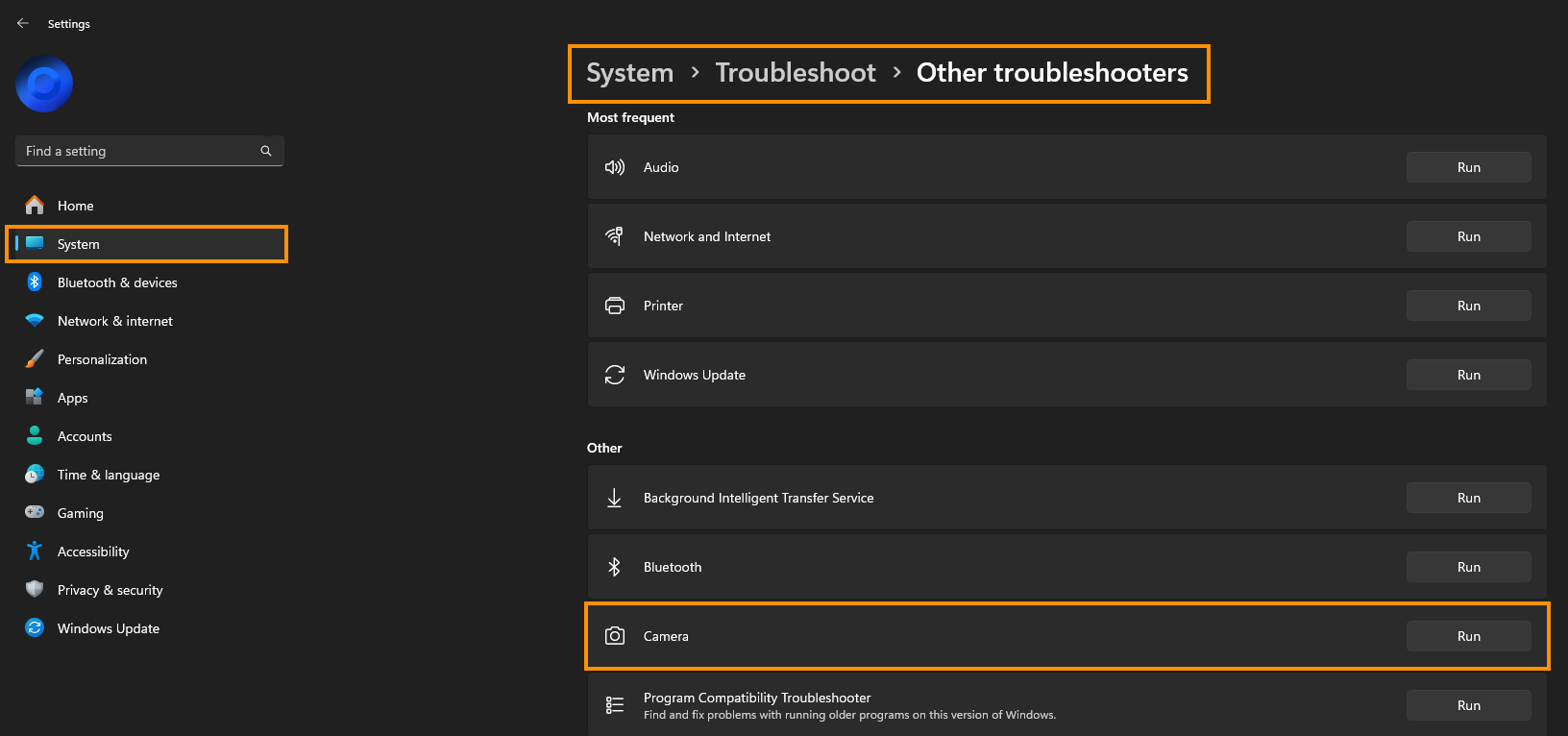 How to fix We can't find your camera Error Code