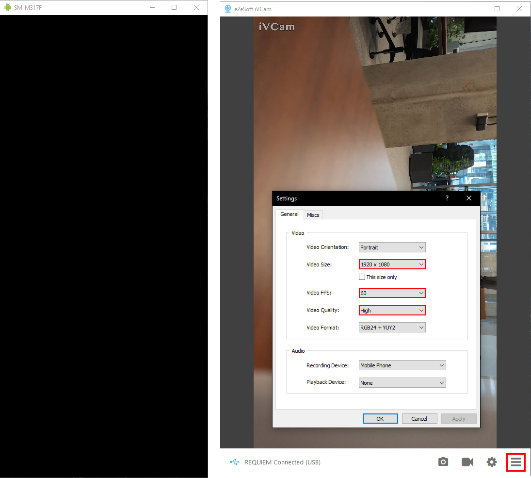 android ios as webcam use