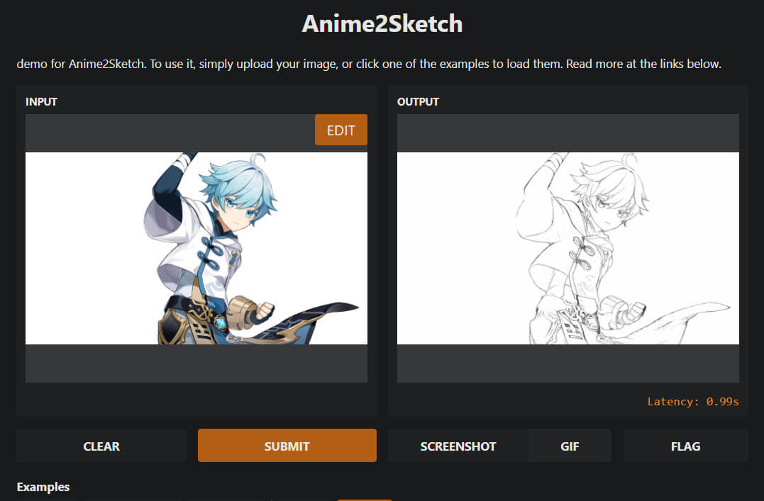 How to convert anime images into sketch art.
