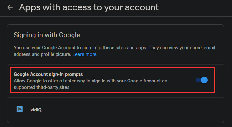 chrome stop saving passwords to google account