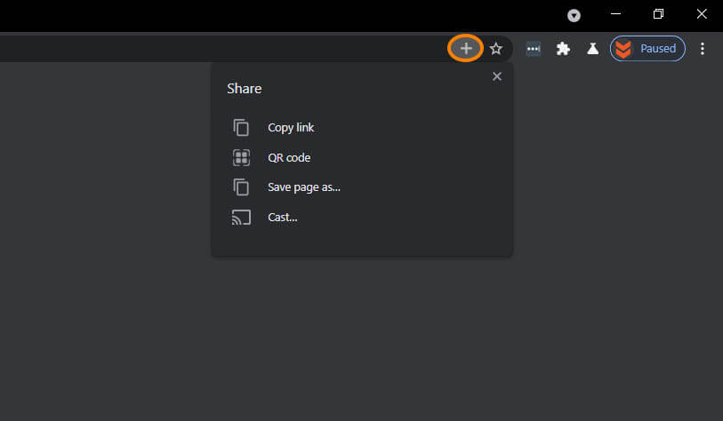 enable chrome sharing hub