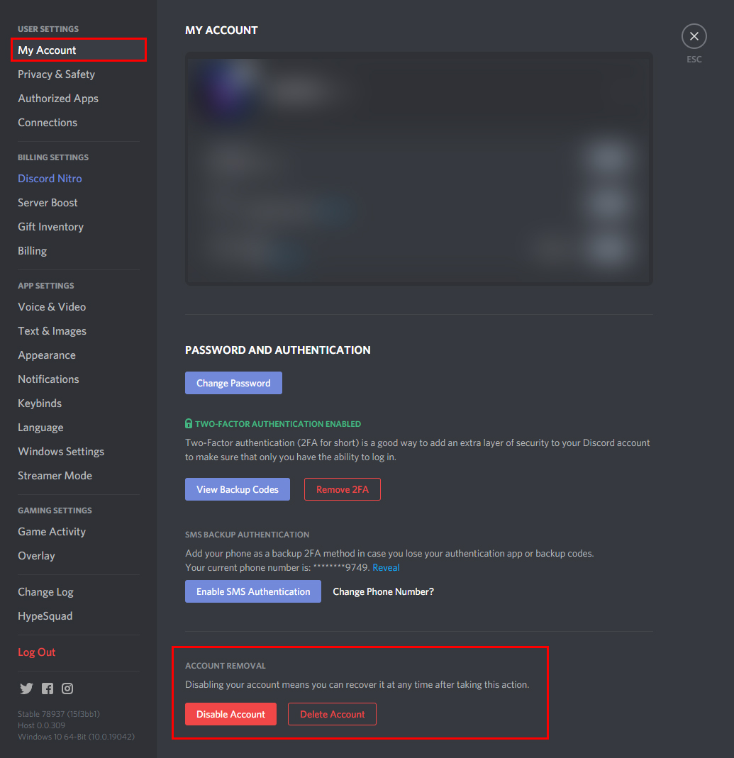 restore a discord account after delete