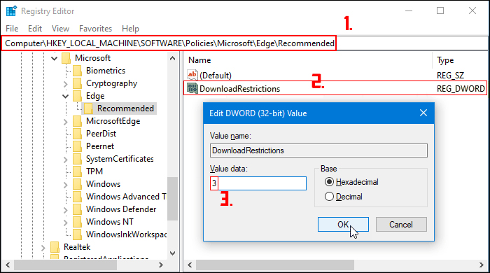Microsoft Edge will allow editing the image before downloading it