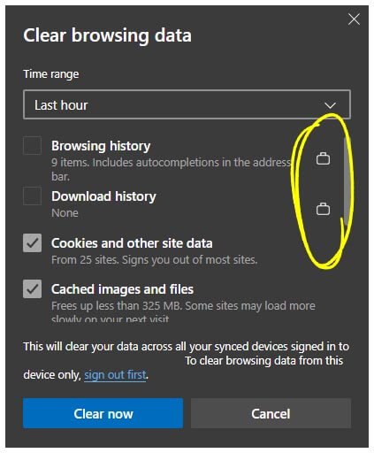 how to stop users clearing download history