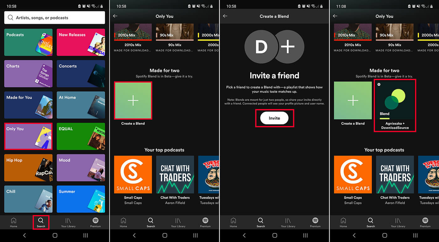 How to merge two Spotify Playlists. Blend Spotify Playlists.