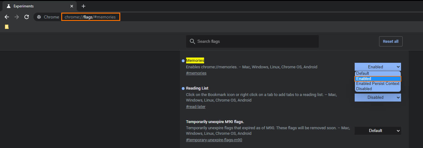 chrome_Memories_disable_how_to