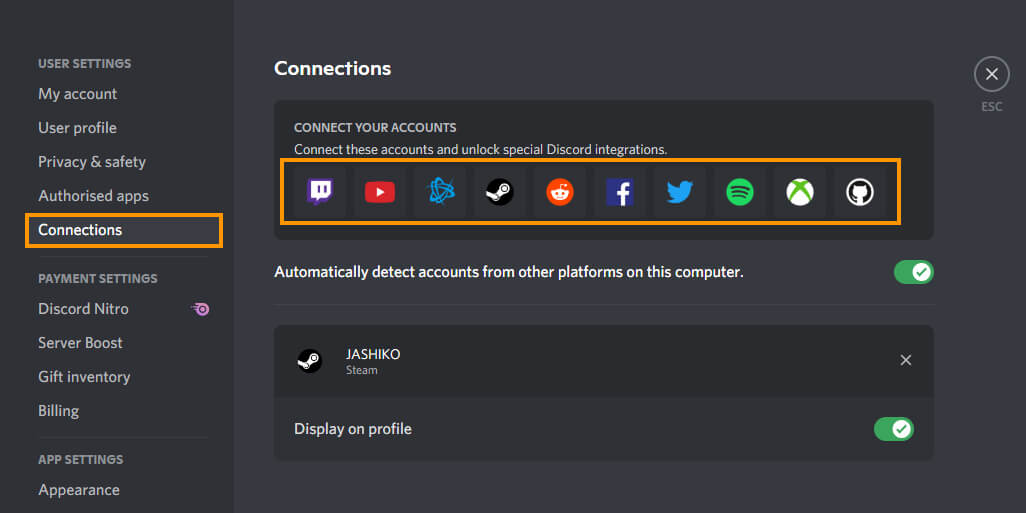 Discord streamer mode enabled or disable