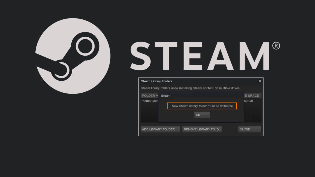 FIX: Failed to add new Steam library folder