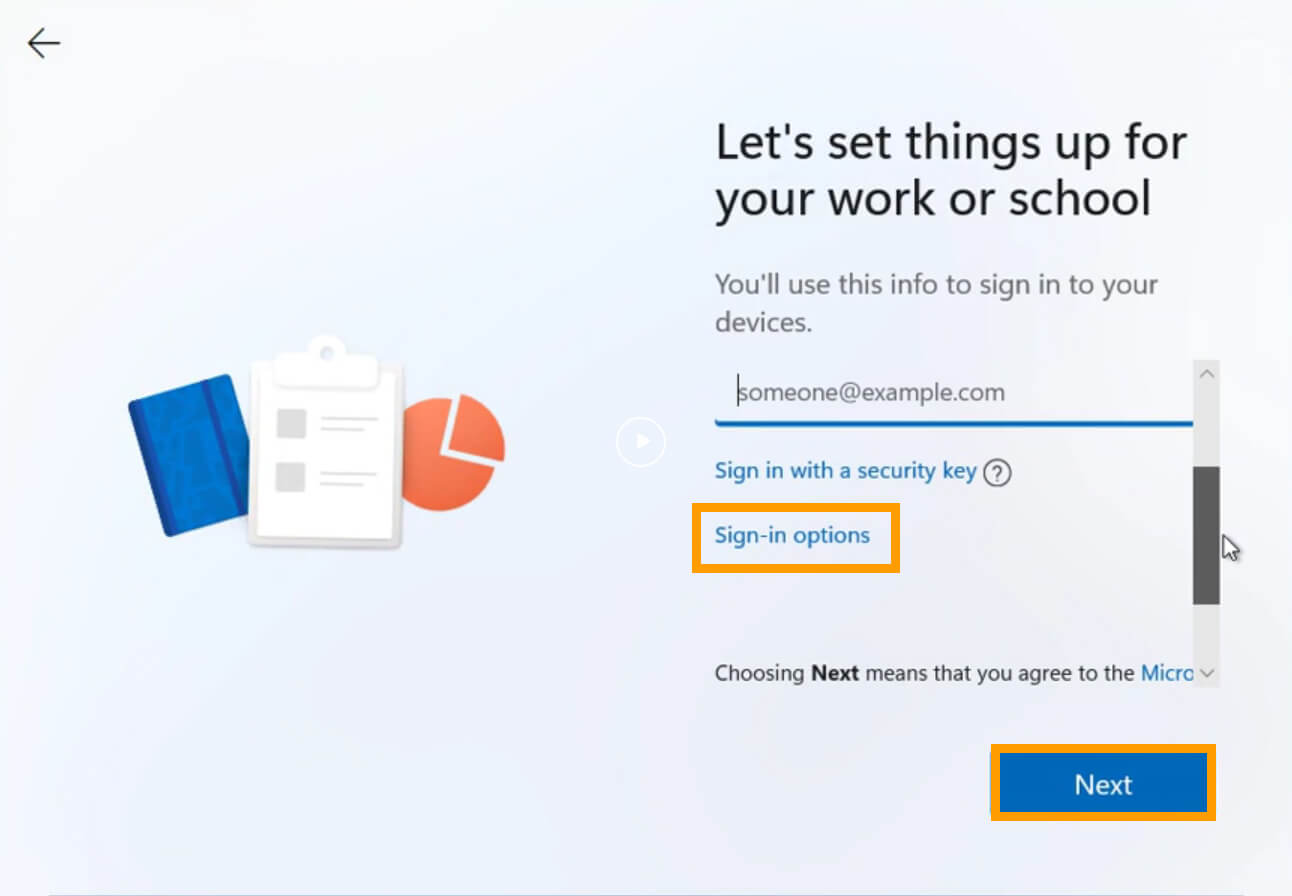 setup windows 11 with a local account