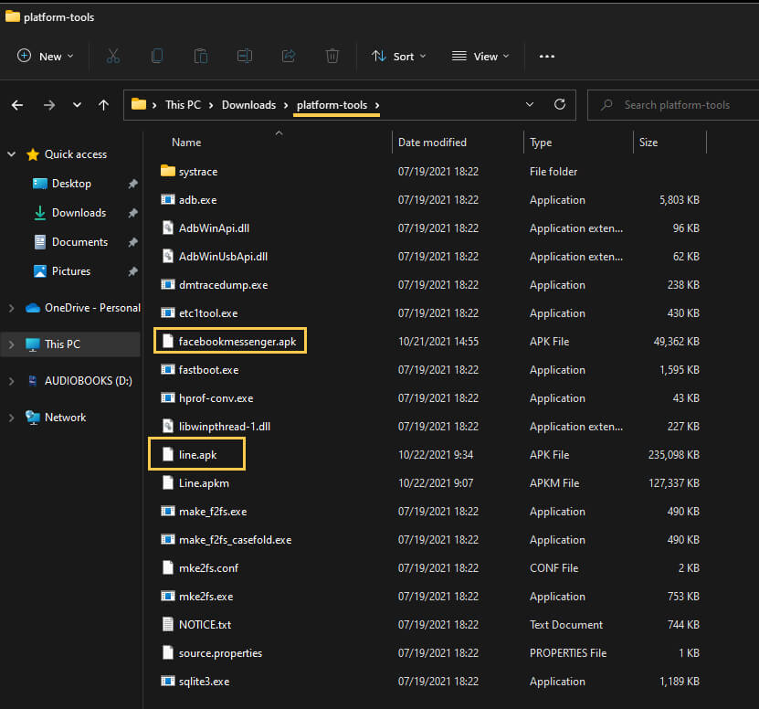 how to install .apk files on windows 11