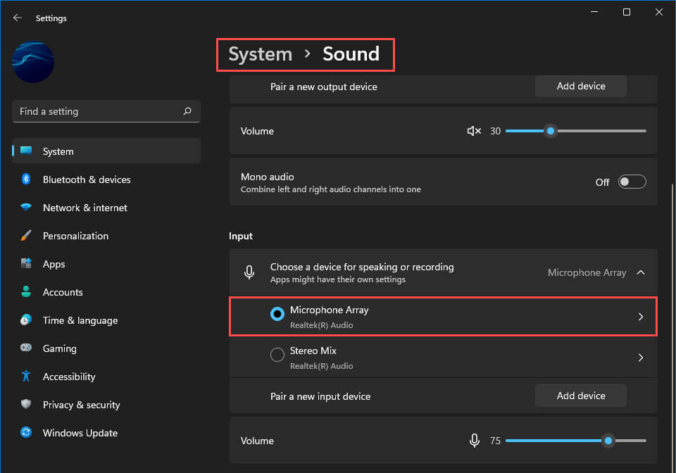 windows 11 microphones missing