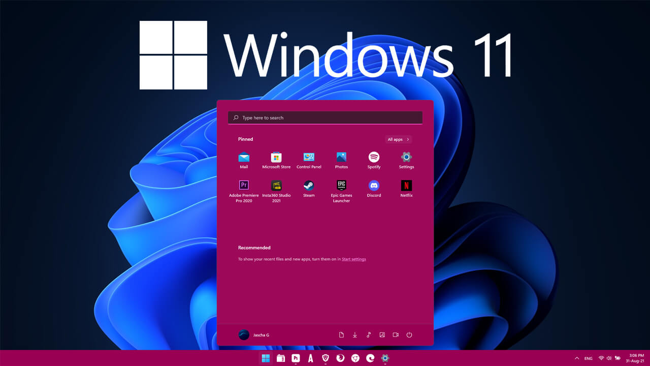 How to change the Windows 11 Start Menu Colour.