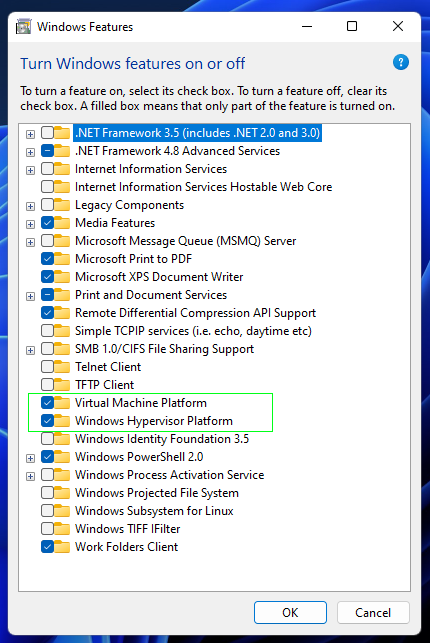 enable WSA on windows 11